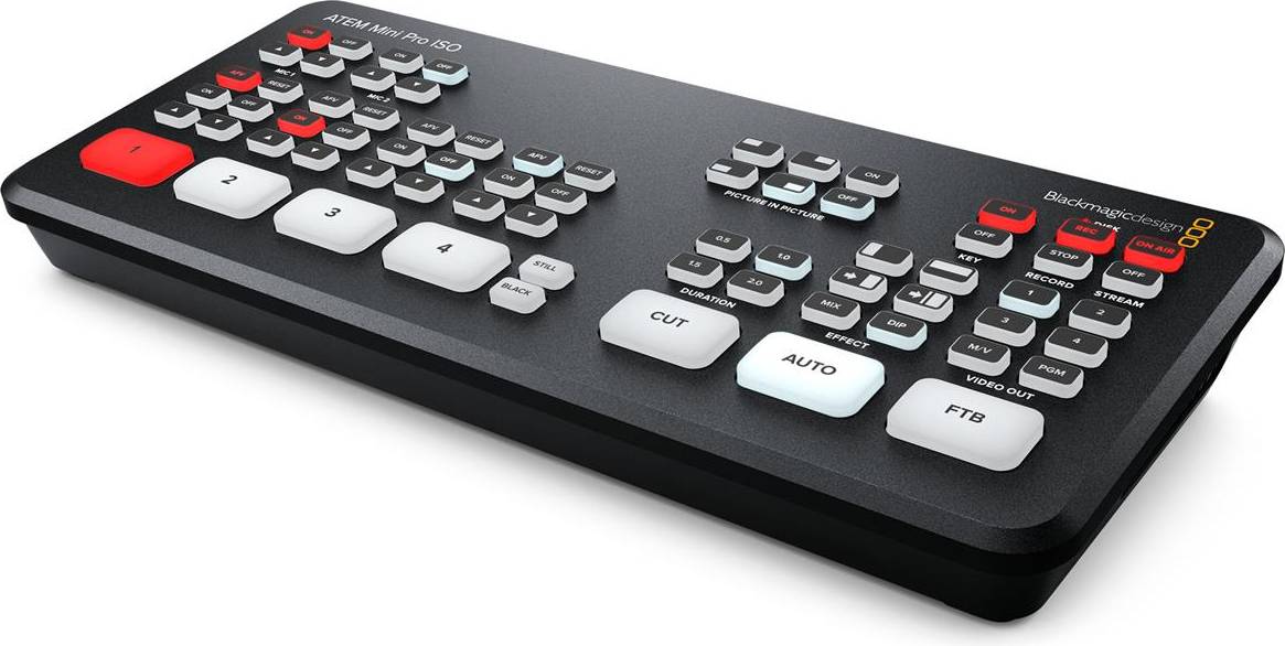 Atem mini Blackmagic Design ATEM Mini Pro ISO HDMI Stream Switcher with USB Adapter Cable