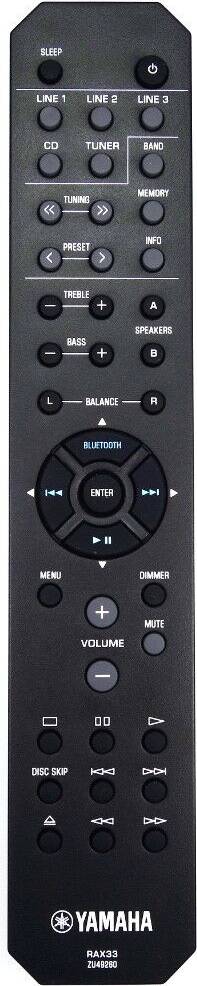Yamaha R-S202D Stereo Receiver Remote
