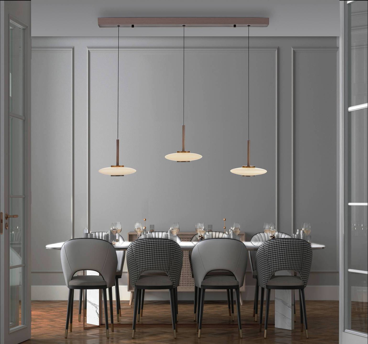Pure LED Hanging Light Vitrum 3-Bulb