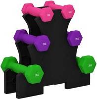 Sportnow Dumbbells Set with Rack Multi-Coloured