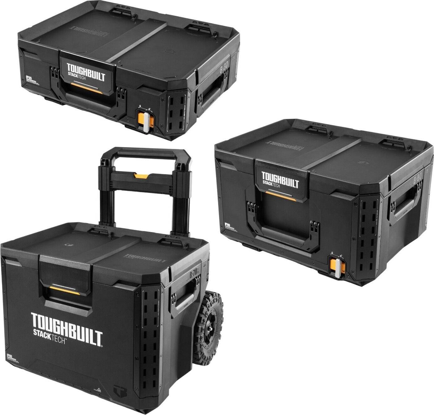Toughbuilt Stacktech 3 Piece Rolling Toolbox Set