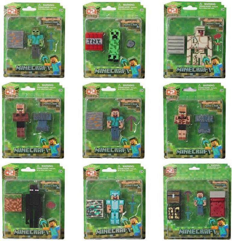 STOYOTU 9 Set Minecraft Action Figure Set