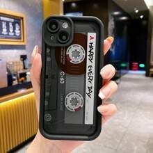 New iphone price Shein New Texture Concave AntiFall IPhone Case Protective Cover Compatible With IPhone