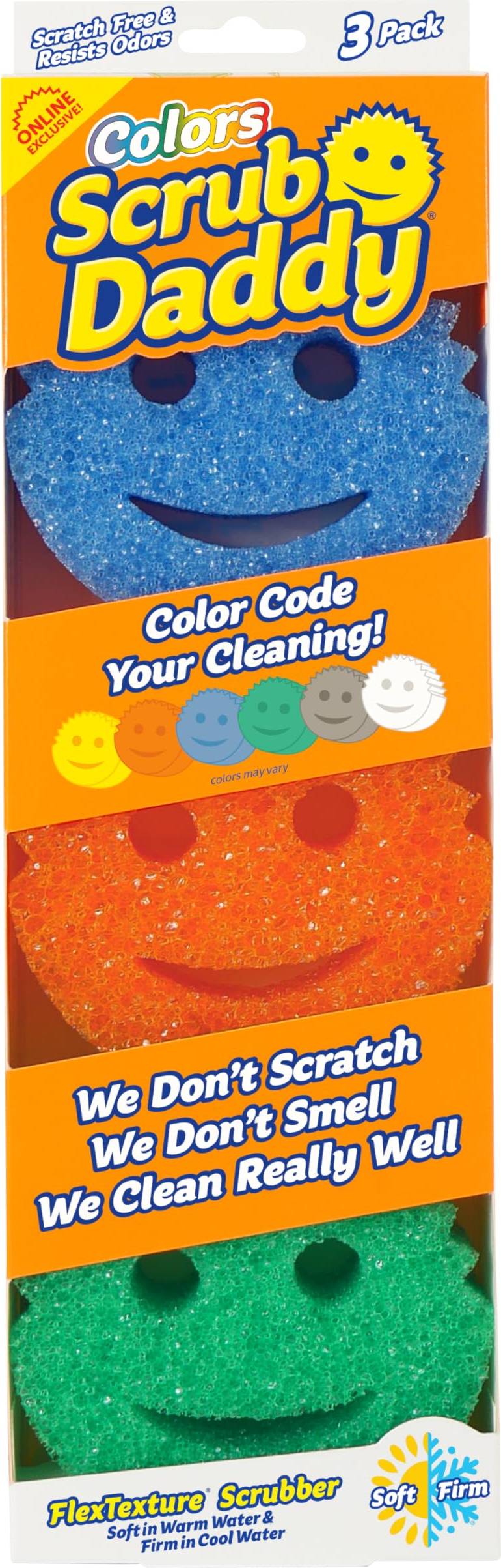 Scrub Daddy Color Sponge Scratch-Free Sponge