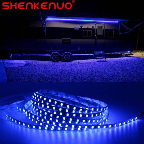 Blue led lights Chusyyray 16ft Blue LED Light Strip for RV Light Strip