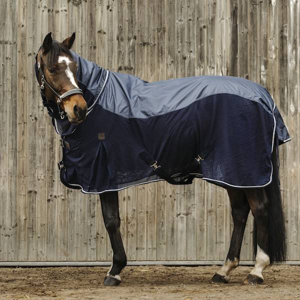 EquiThème Equitheme Combi Fluedækken /Navy /155