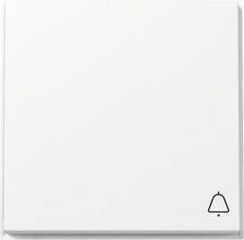 Gira Cover Plate Switch Push Button Rocker Symbol Bell Pure White