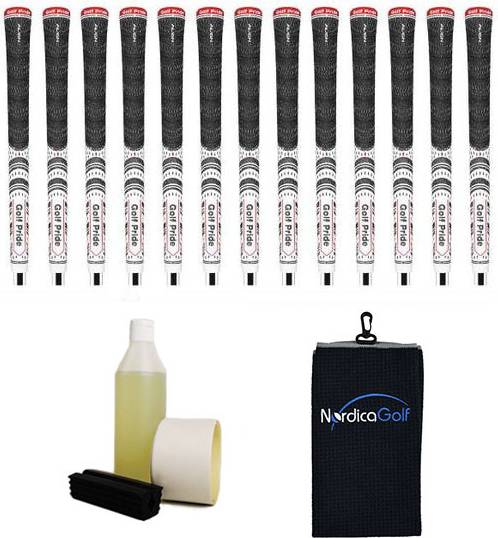 Golf Pride New Decade MultiCompound Midsize White Ribbed 13 Grip