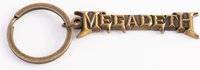 Megadeth Gold Band Logo Keyring Keychain One