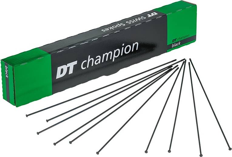 DT Swiss Eger Champion 1-ST Straightpull Rund Sort