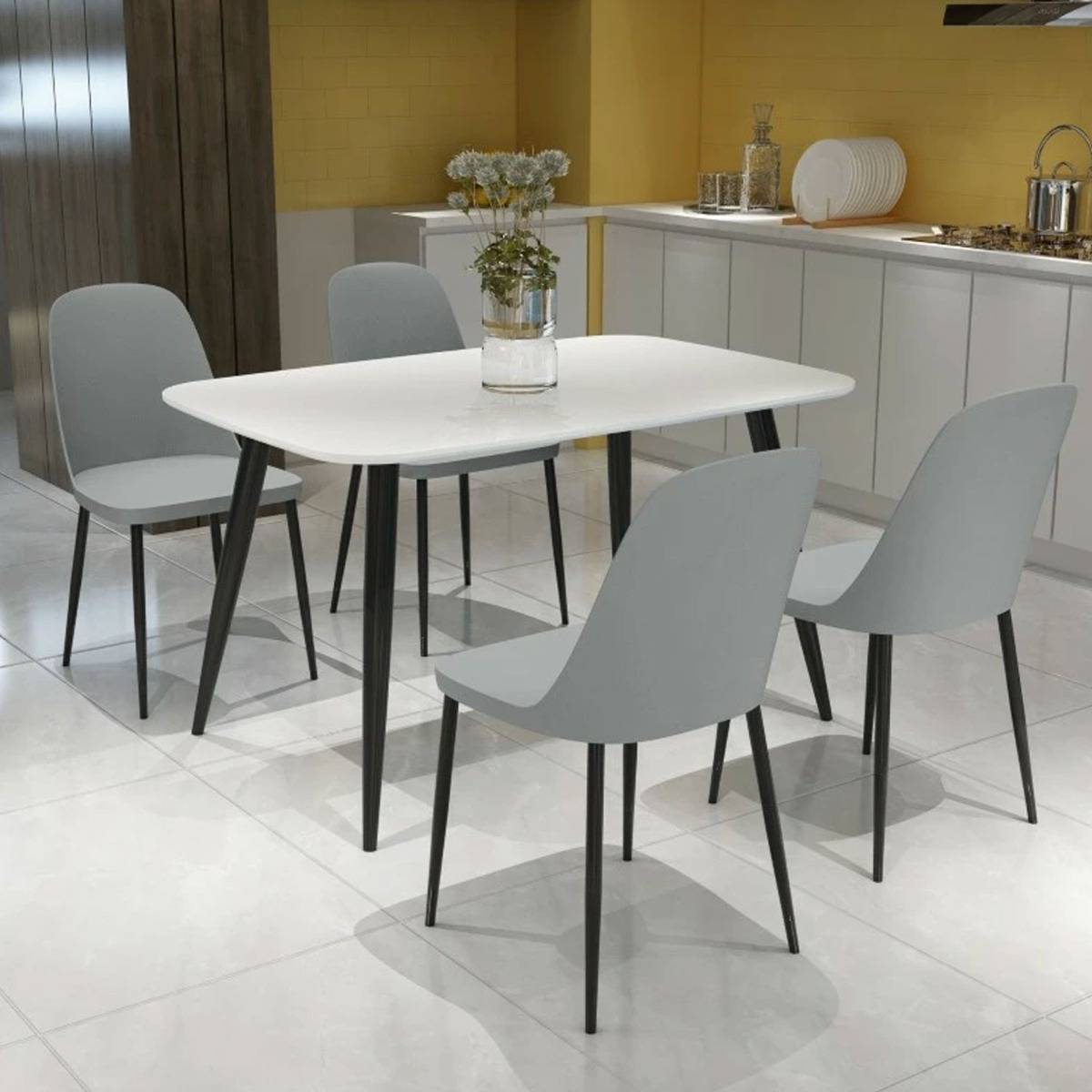 Core Products Rectangular White Duo Dining Set
