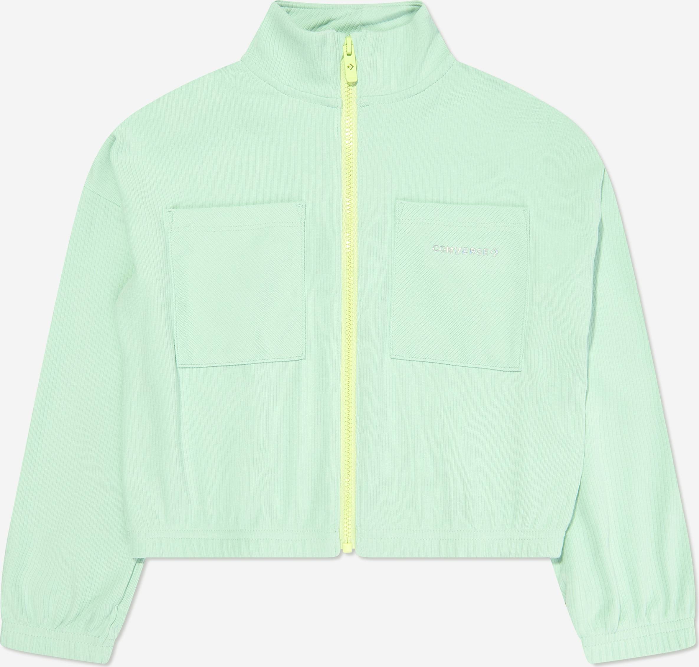 Converse Girls Full Zip Rib Jacket - Green