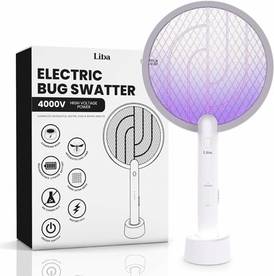 Electric fly swatter LiBa LiBa 2-in-1 Electric Fly Swatter Racket & Bug Zapper Rechargeable
