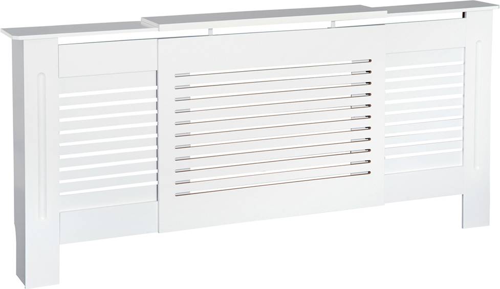 Portland MDF White Extendable Radiator Cover