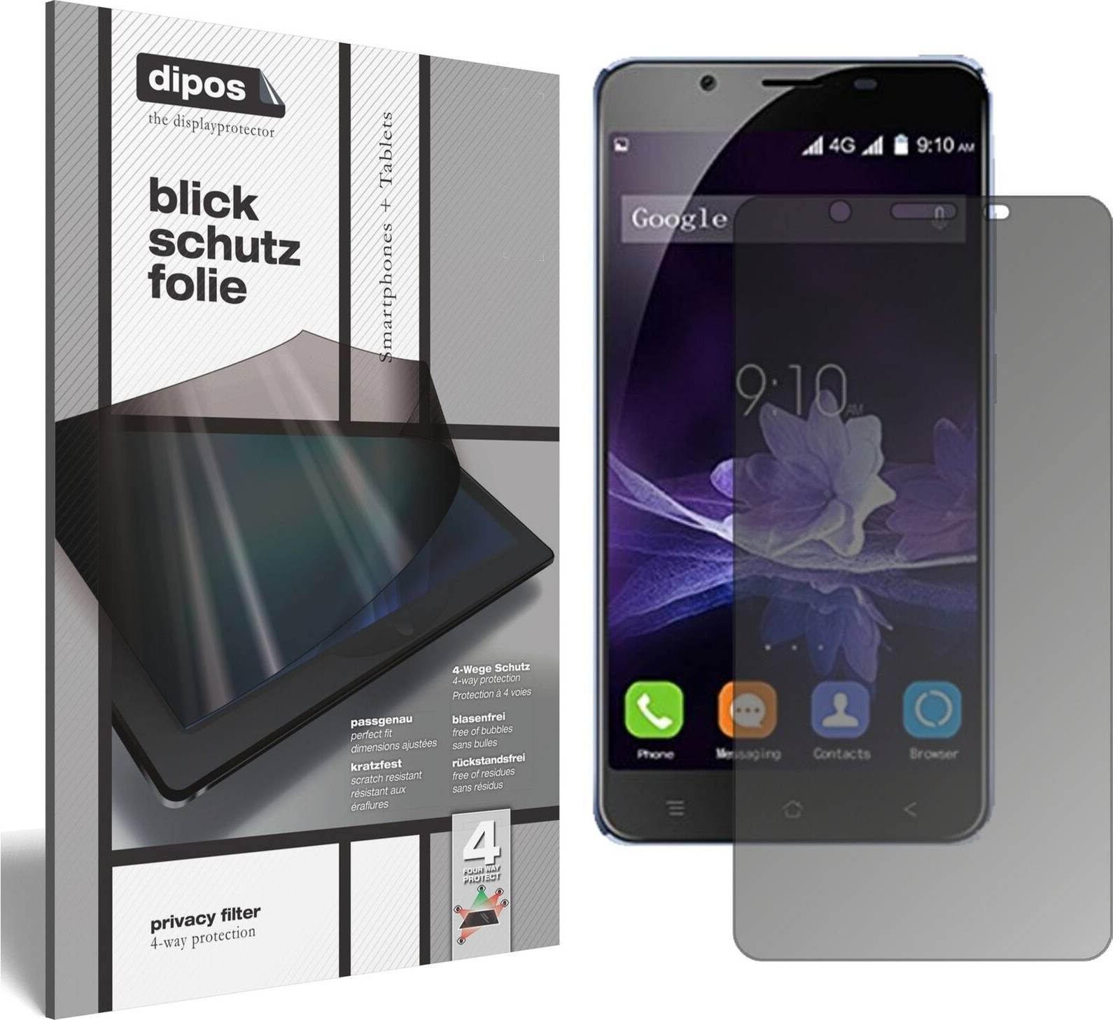 Dipos Blackview P2 Privacy Filter Screen Protector