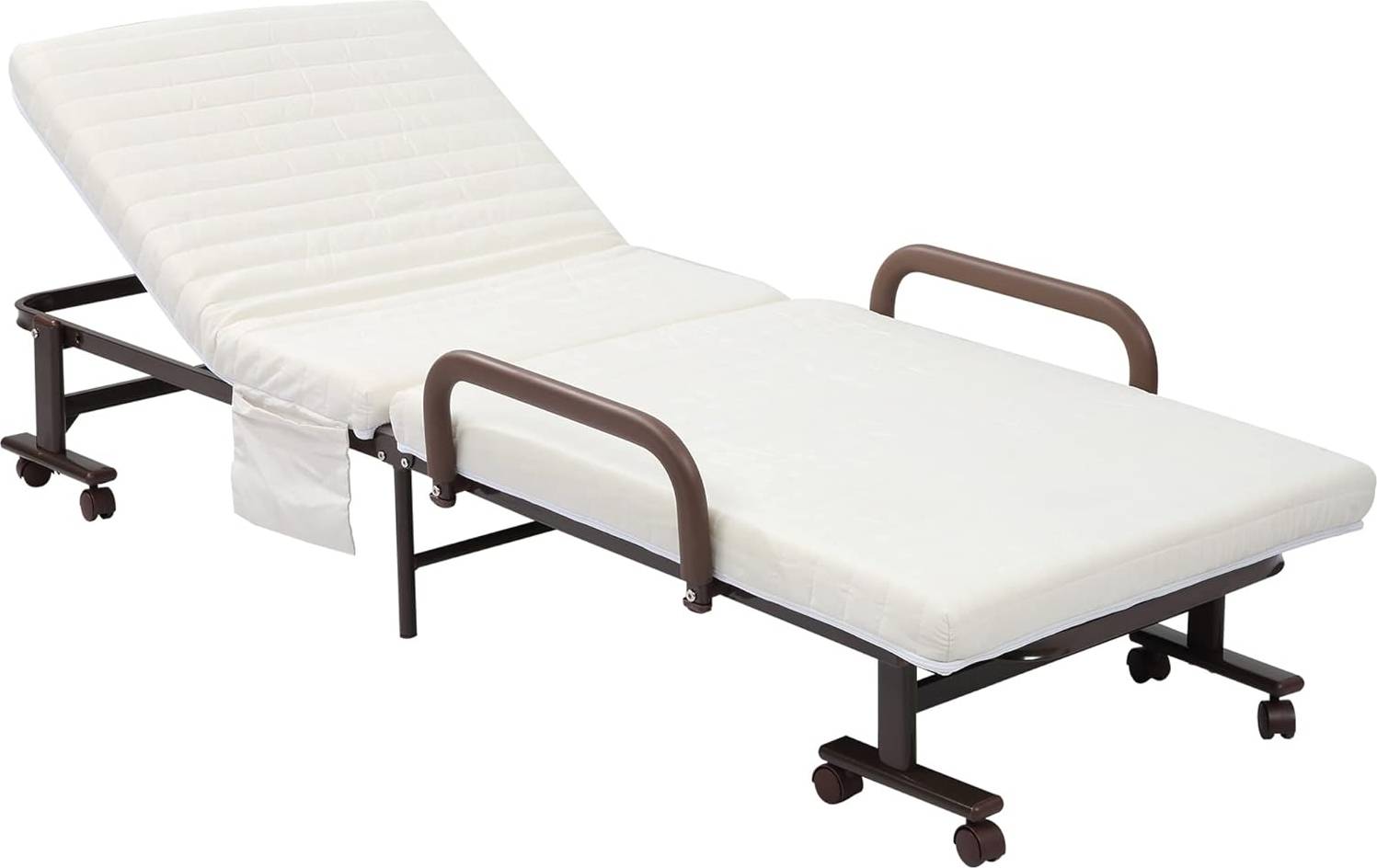Folding guest bed Homcom Adjustable Backrest 76x190cm