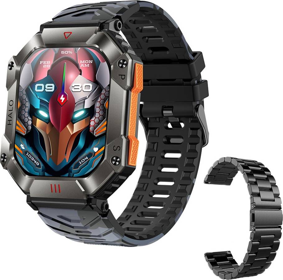 Chronus Smart Watch Bluetooth Answer/Dial 2.0 Inch Large Screen Compass