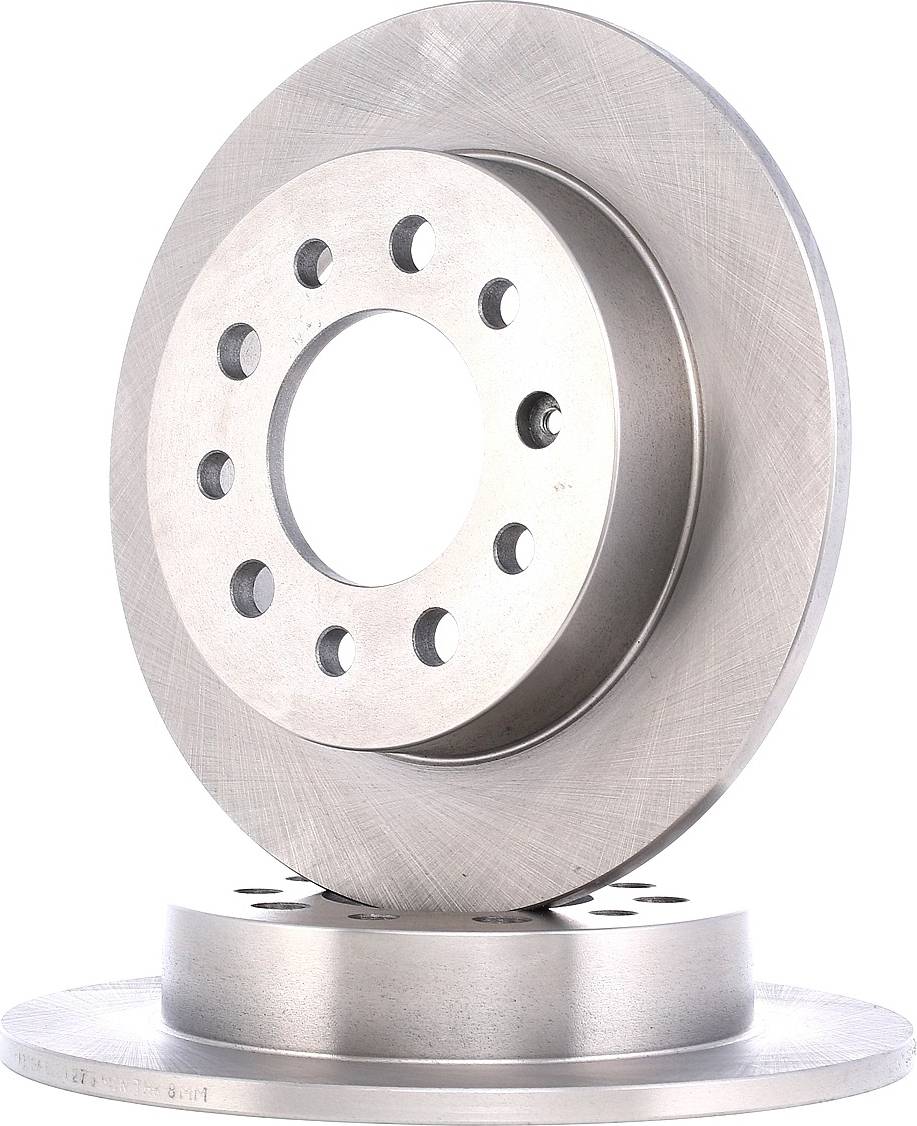 Ridex Brake Disc Rear Axle Uncoated Cast Iron