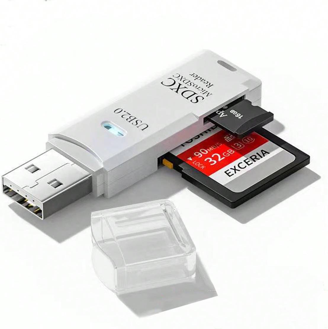 Tf memory card Shein USB HighSpeed MultiFunction Card Reader For SD Memory Card TF Converter Car Reader And Camera Reader