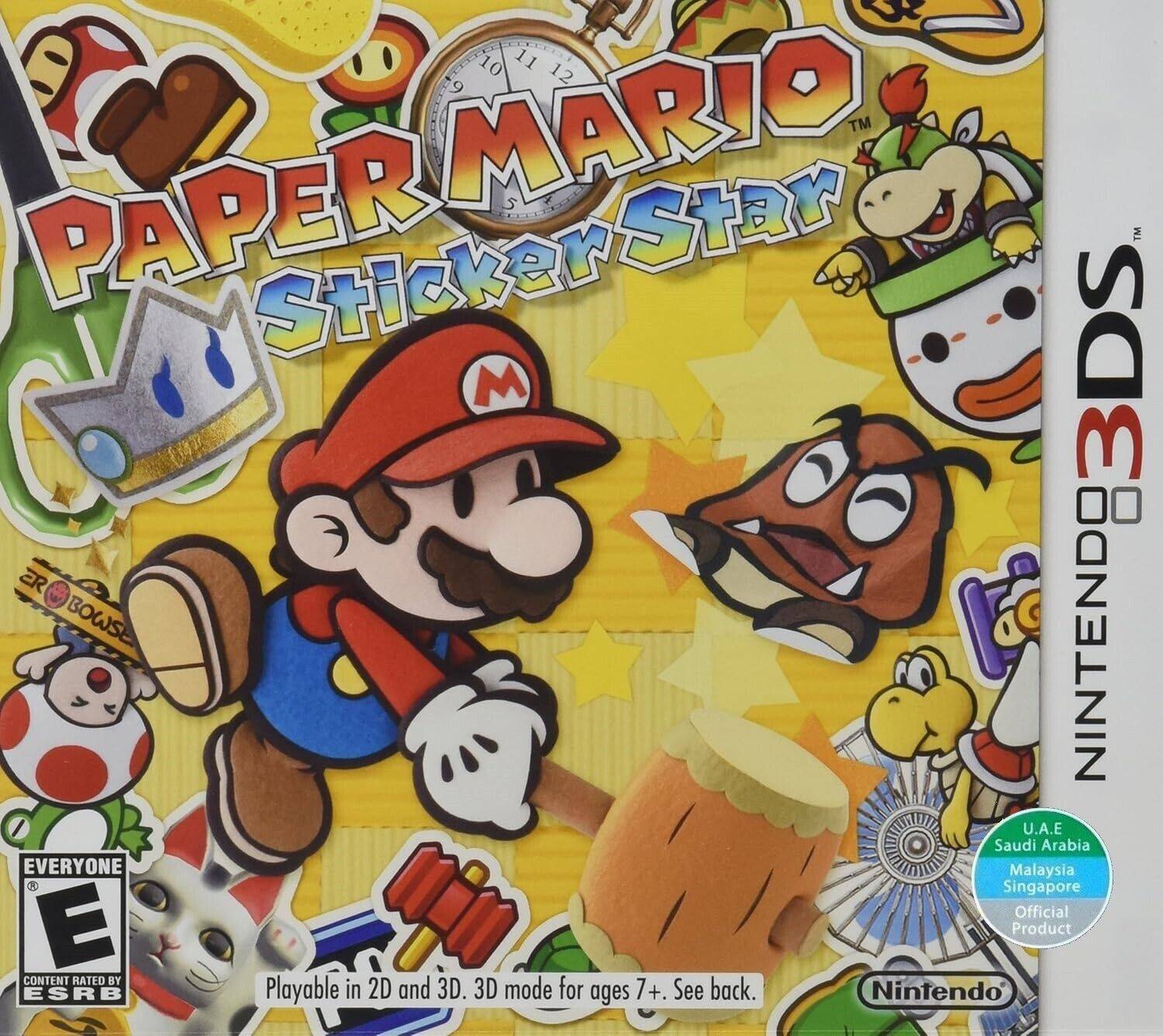 Mario 3ds games Nintendo Paper Mario Sticker Star 3DS