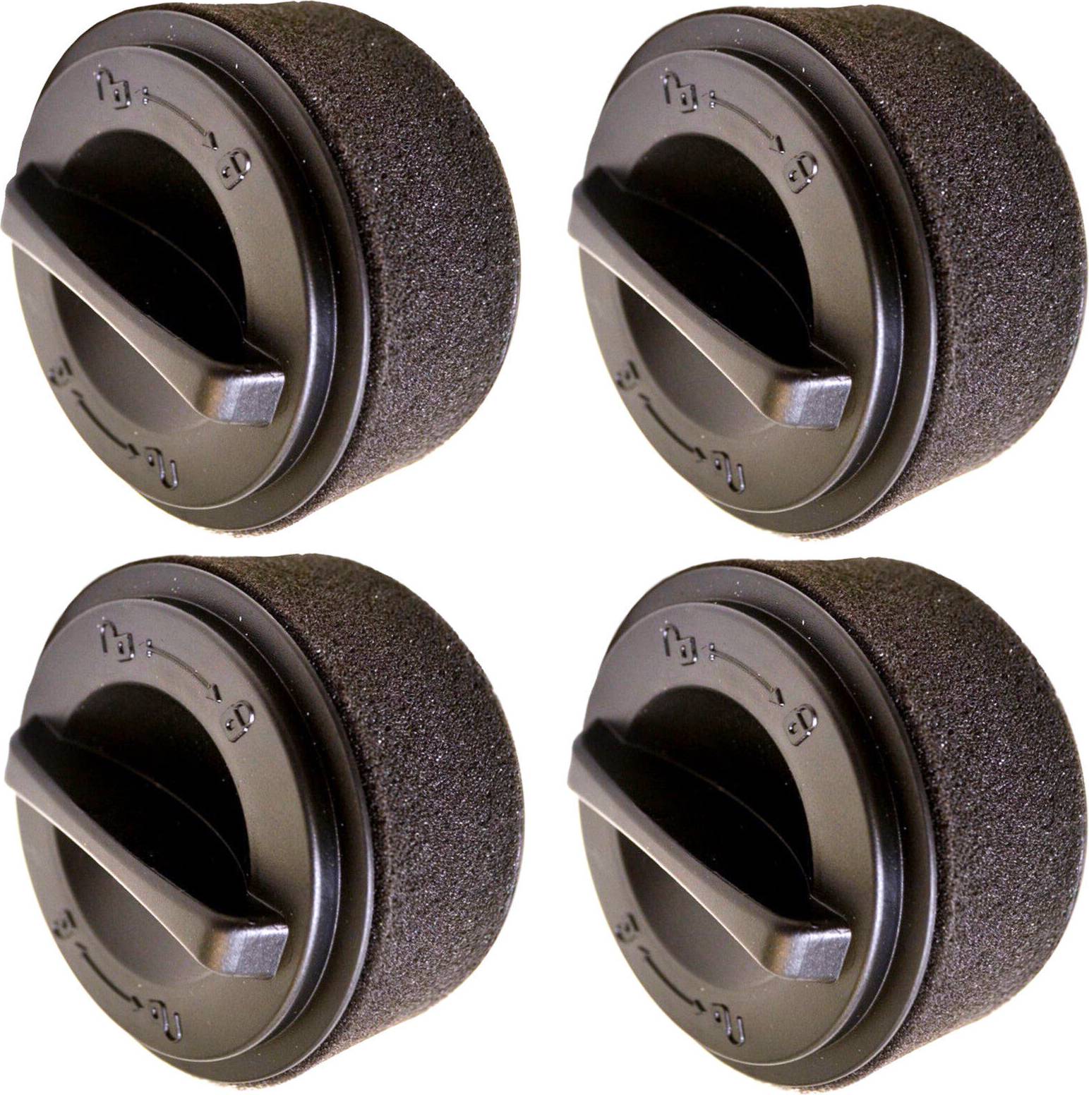 HQRP 4-Pack Inner Outer Circular Filter