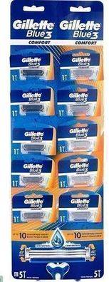 Gillette Blue 3 Plus Comfort Razor 10 Pieces