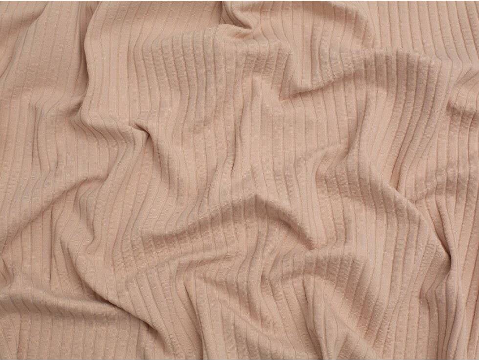 Minerva Beige Core Rib Stretch Fabrics Beige