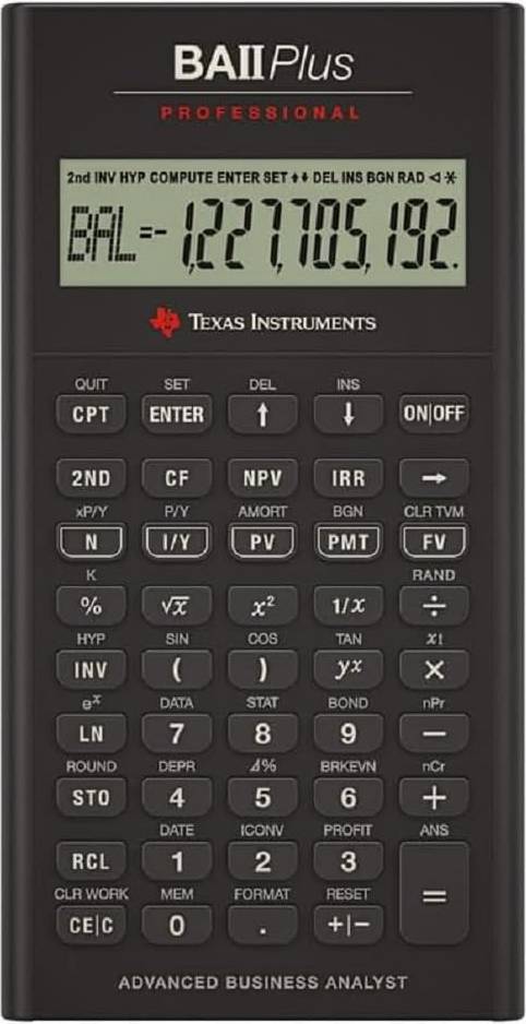 Texas lommeregner Texas Instruments BA II Plus