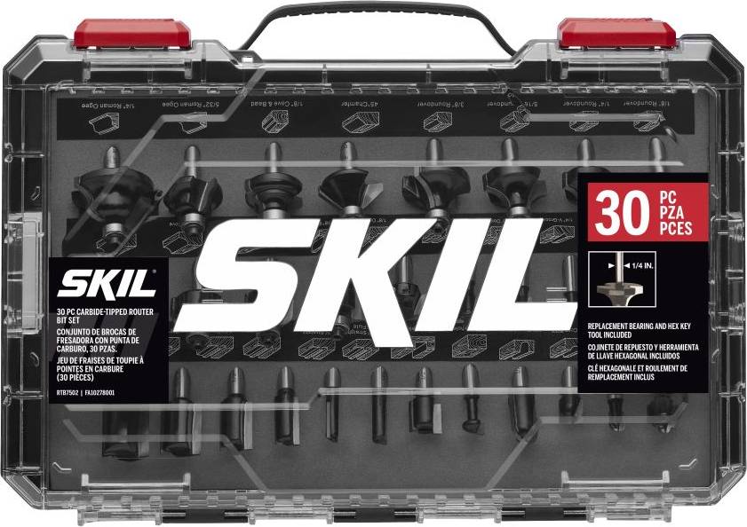 Router bit set Skil Carbide-Tipped Router Bit Set 30 Piece