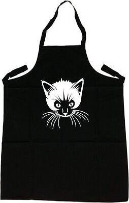 TeeTreeDesigns Cute cat Apron White