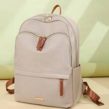 Shein Waterproof Large Capacity Backpack, Versatile And Fashionable