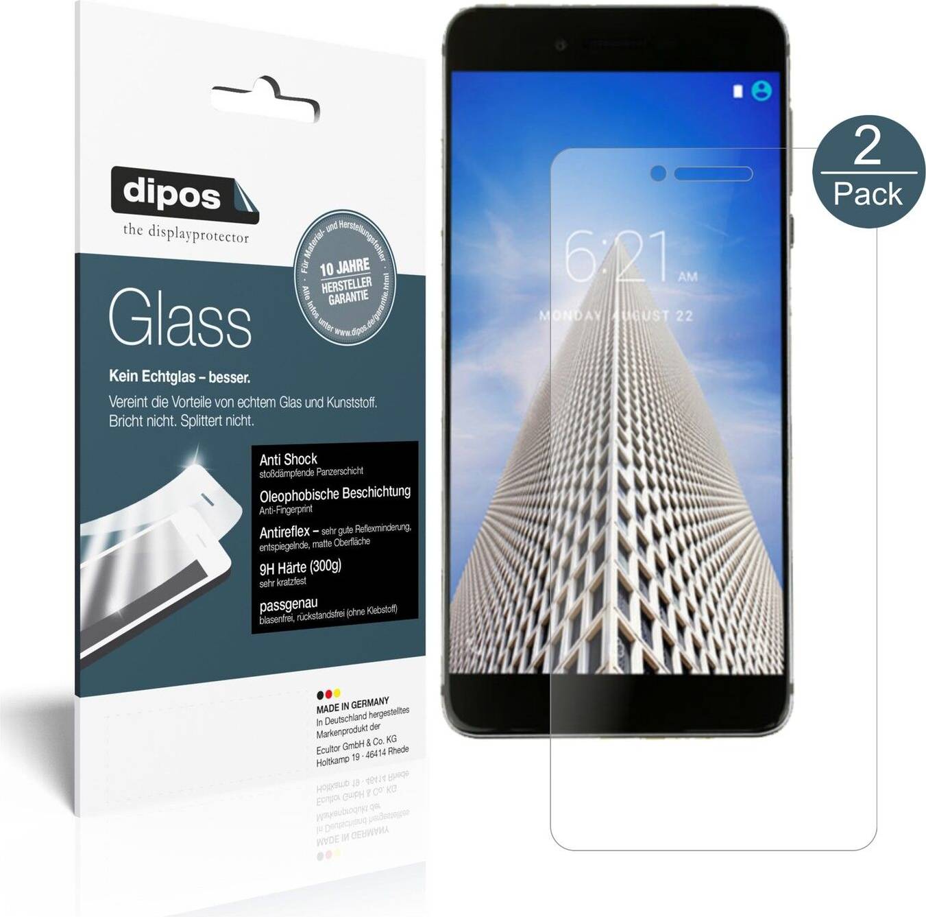 Dipos Screen Protector Vernee Mars Pro Matte 9H