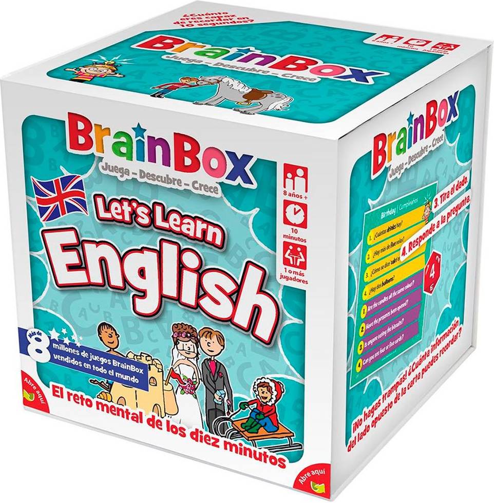 Asmodee BrainBox Let's Learn English Board Game