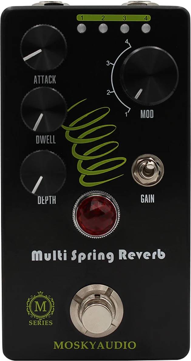 Mosky Multi Spring Reverb gitarr-effektpedal