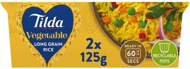 Pots Vegetable Long Grain Rice, 250g