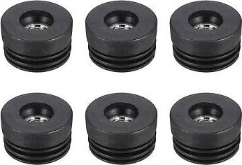 Uxcell 6pcs Caster Insert With Thread 38mm