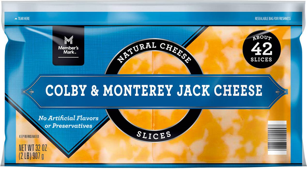 Sliced Colby Cheese 2 lbs.