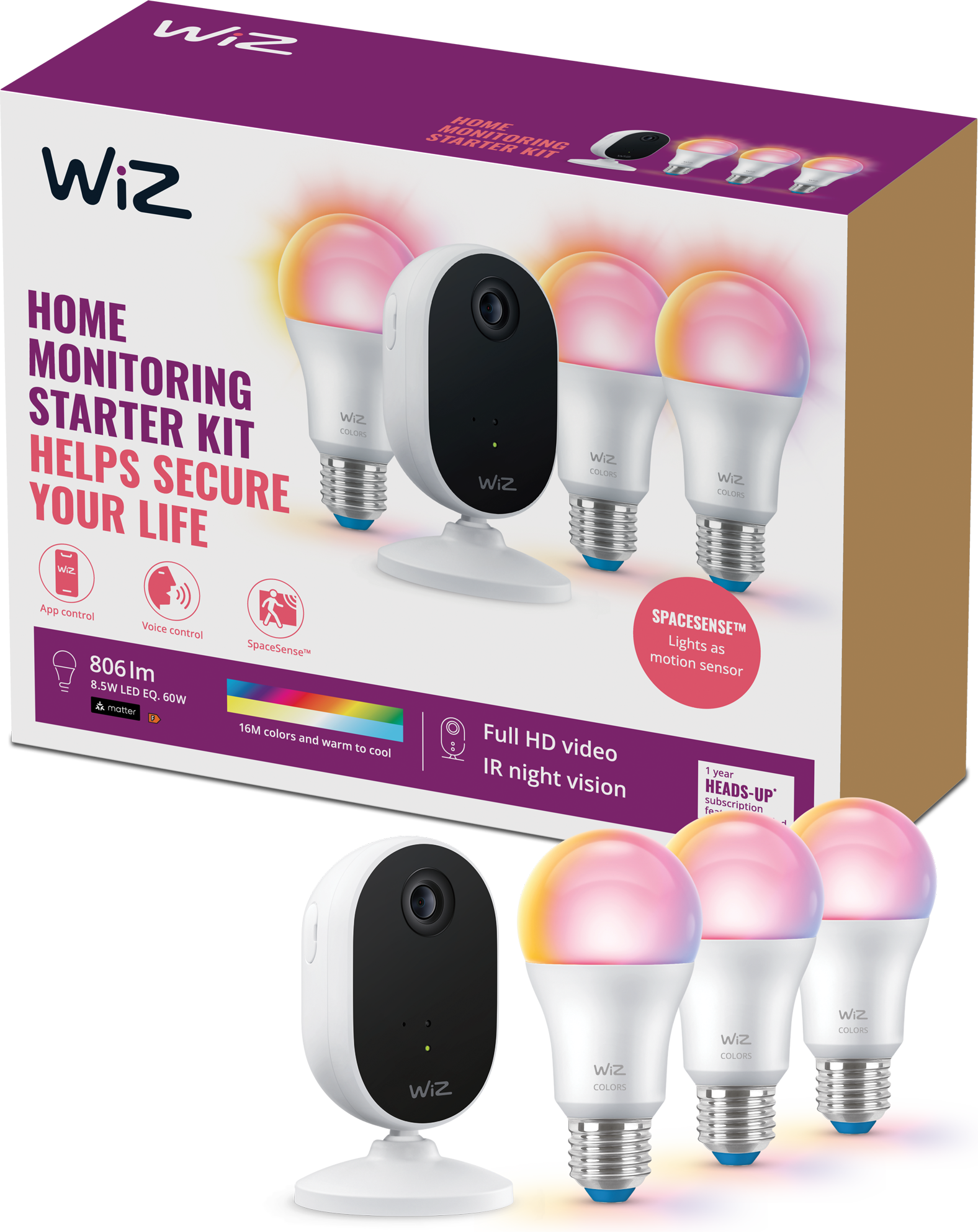 Security camera WiZ Security Camera Starter Kit