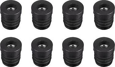 Uxcell 8pcs 19mm Caster Insert With Thread