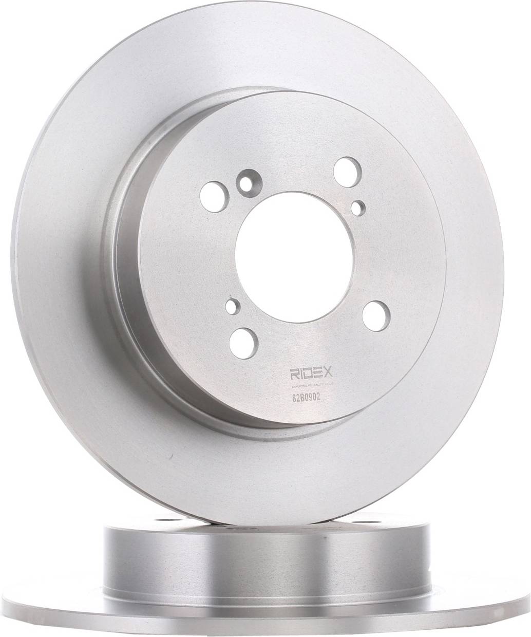Ridex Brake Disc Rear Axle Uncoated Cast Iron
