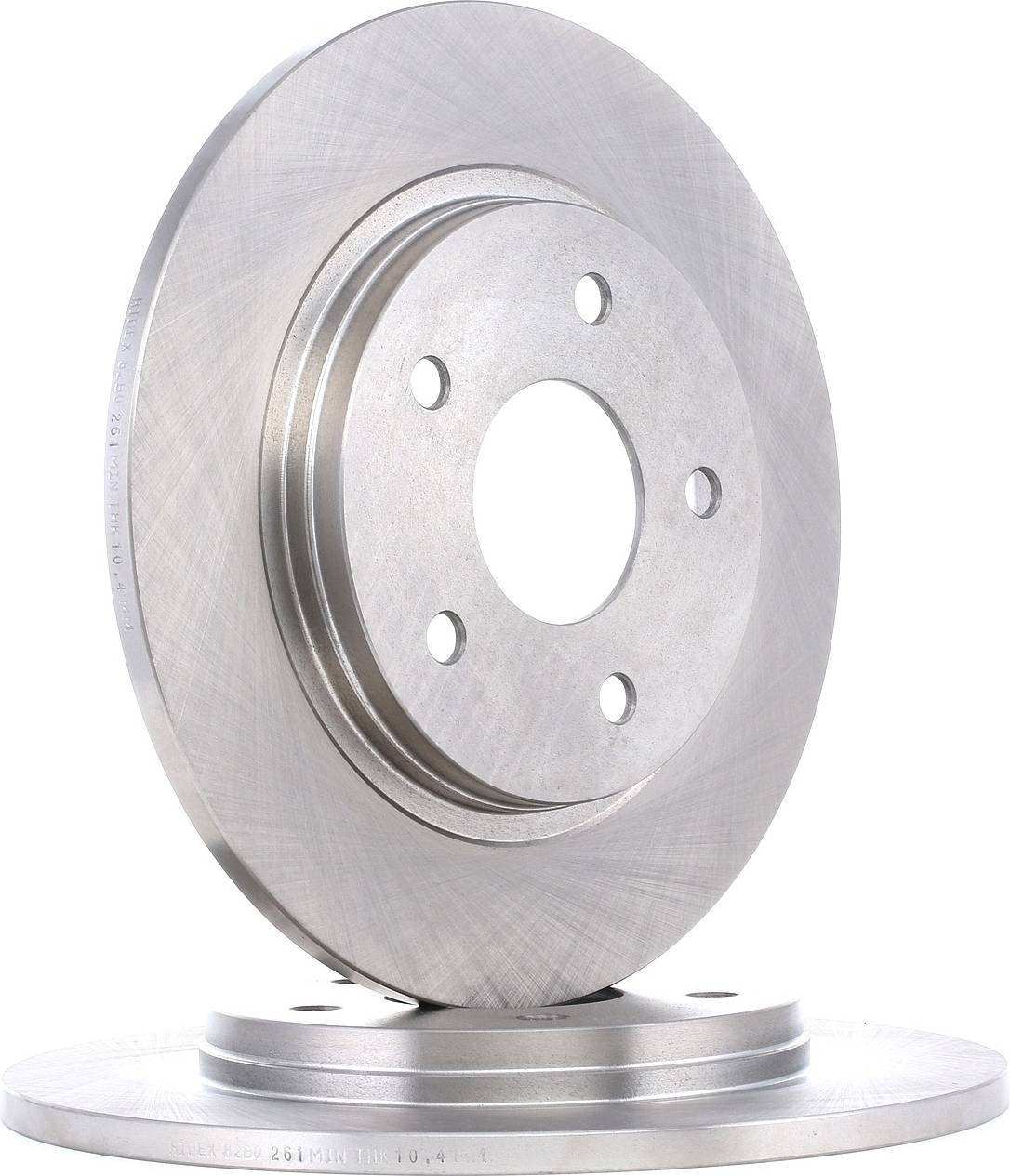 Ridex Brake Disc Rear Axle Uncoated Untreated