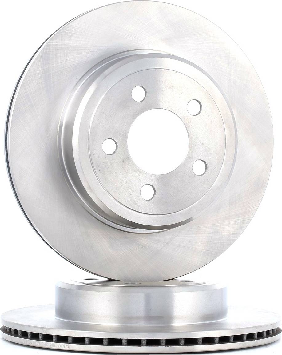 Ridex 82B0730 Brake Disc Rear Axle Vented Cast Iron