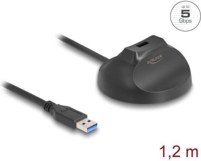 DeLock USB 3.0 Forlængerkabel 1.2m Sort