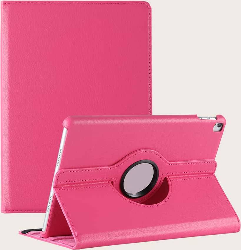 Shein Solid Color Rotating Tablet Case for iPad