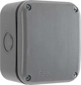 Masterplug Small Exterior Junction Box Grey