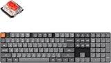White gaming keyboard Keychron K5 Max Ultra-Slim With White Backlight