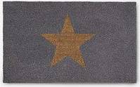 Hug Rug Inverse Star Coir Doormat Black