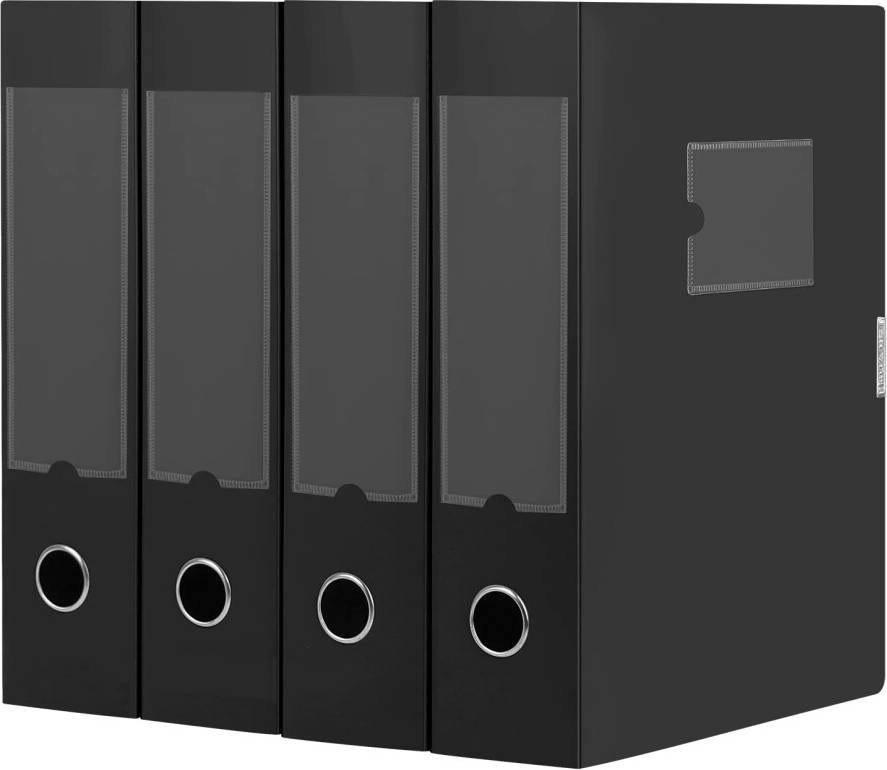A4 storage boxes A4 Storage File Boxes Filing Box4 Pack,75mm Spine, A4