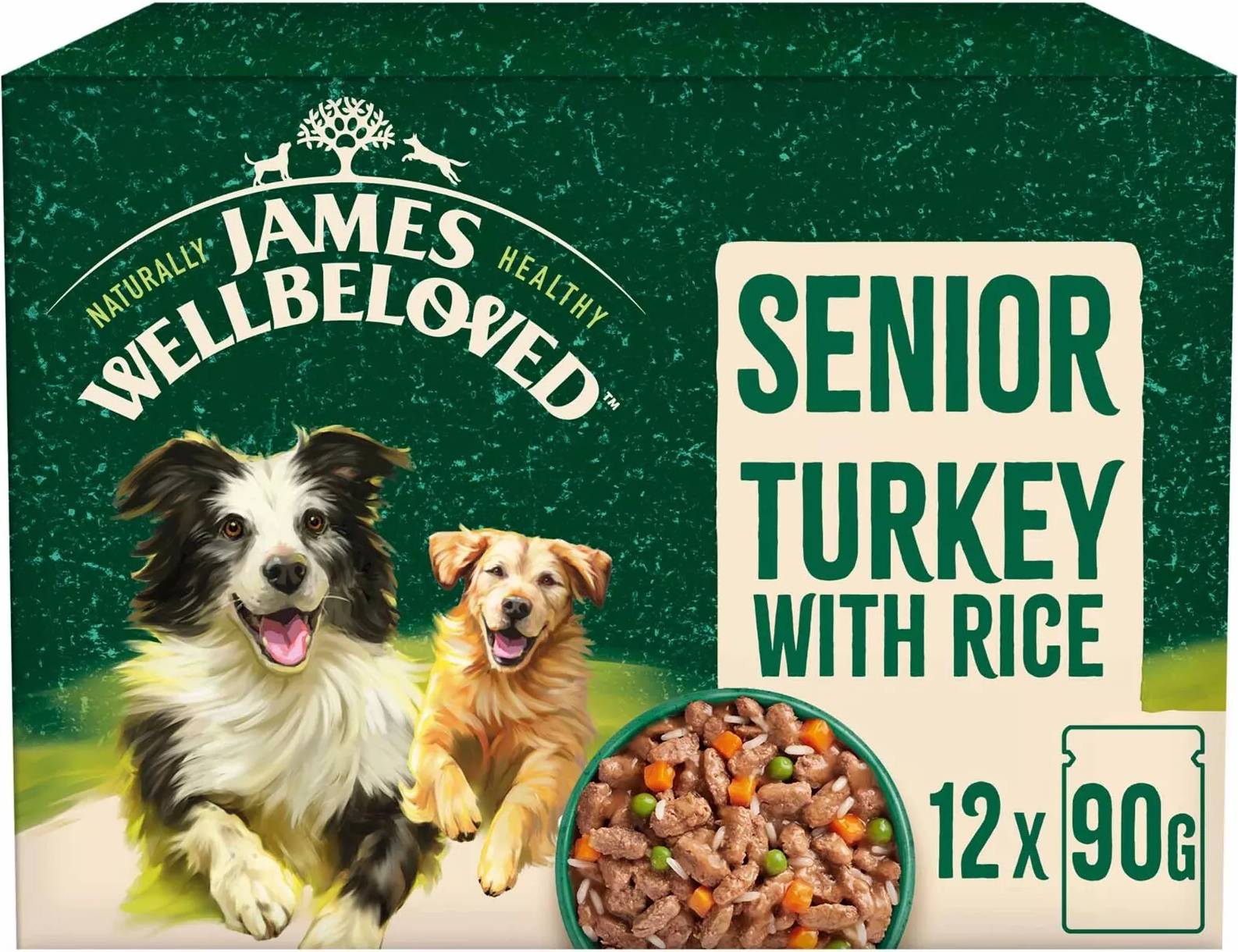 Senior Turkey & Rice 12x90g