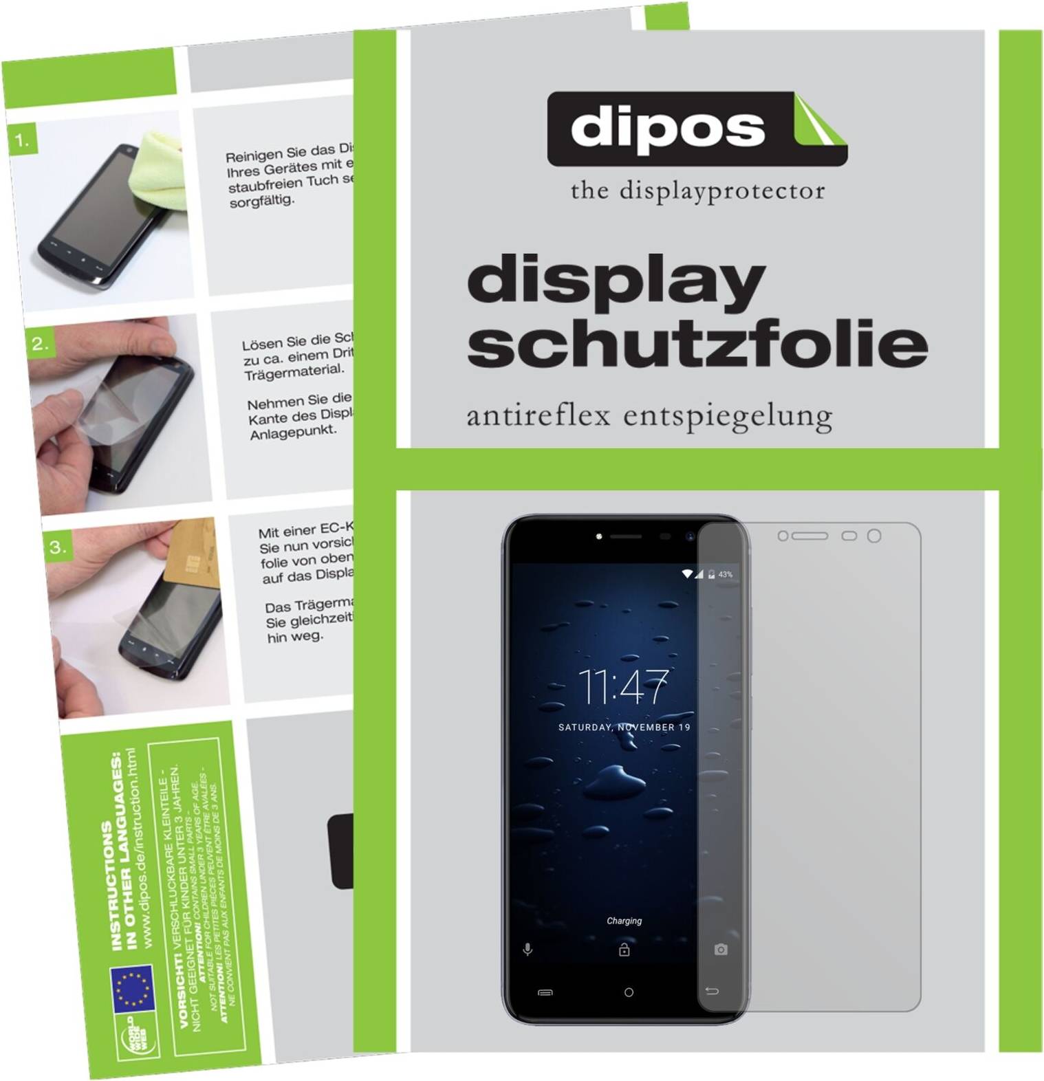 Dipos Screen Protector Cubot Note Plus Anti Glare